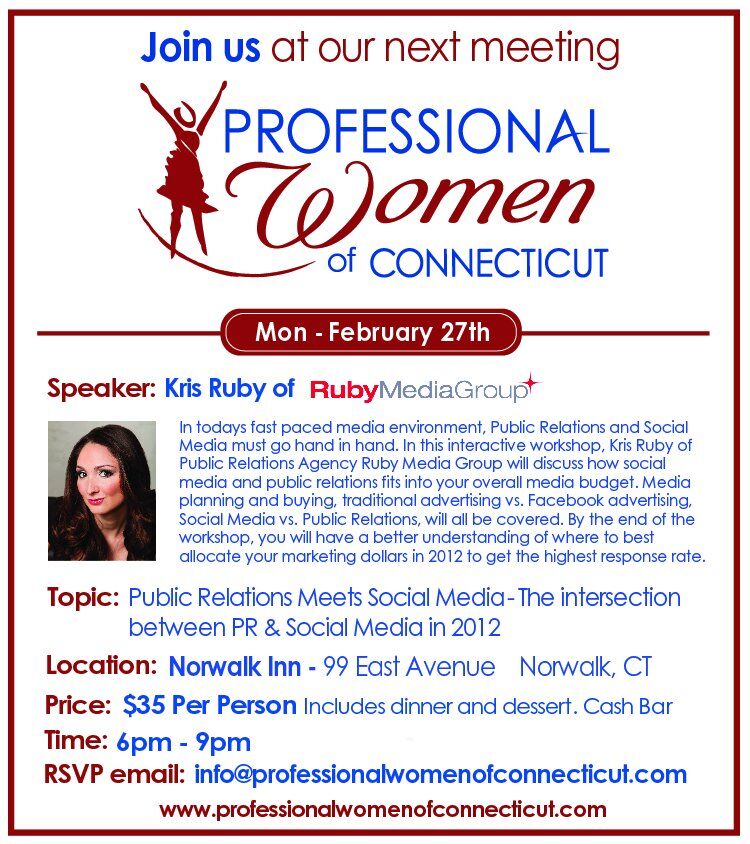Ruby Media Group Professional Women of CT Social Media Conference Kris Ruby 